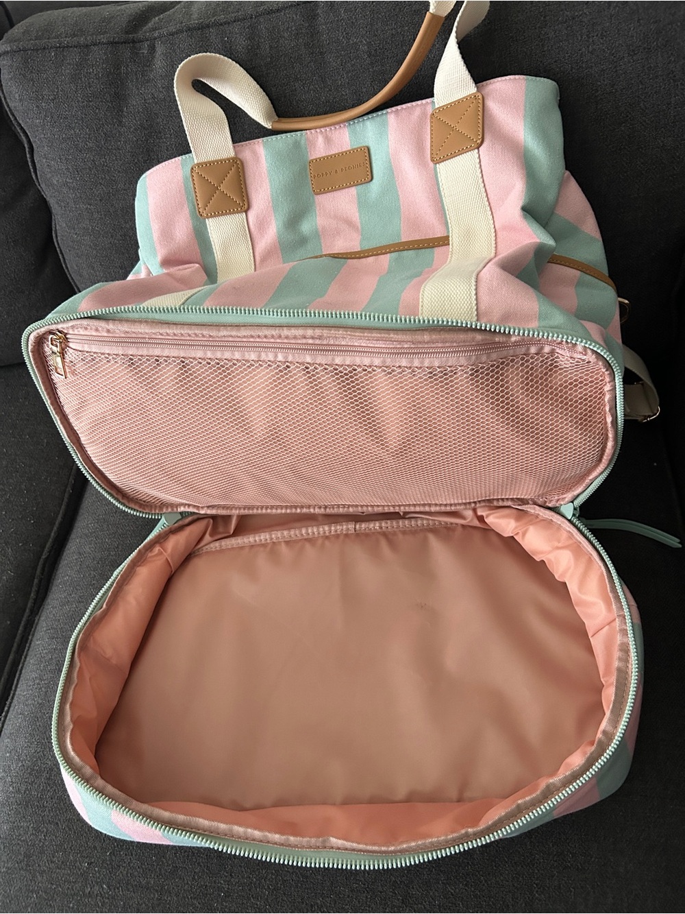 🍉Poppy & Peonies Sunshine Collection Watermelon Stripe Voyager - Picture 12 of 14